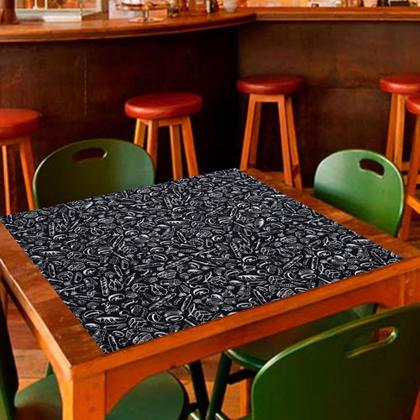 Imagem de Toalha de Chá e Café Estampada Para Centro de Mesa Tecido Algodão Cozinha Decorada 01 Peça