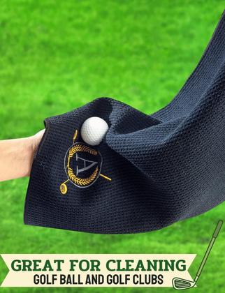 Imagem de Toalha de golfe CybGene 41x61cm Microfibra com mosquetão