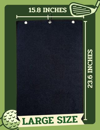Imagem de Toalha de golfe CybGene 41x61cm Microfibra com mosquetão