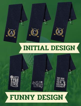 Imagem de Toalha de golfe CybGene 41x61cm Microfibra com mosquetão