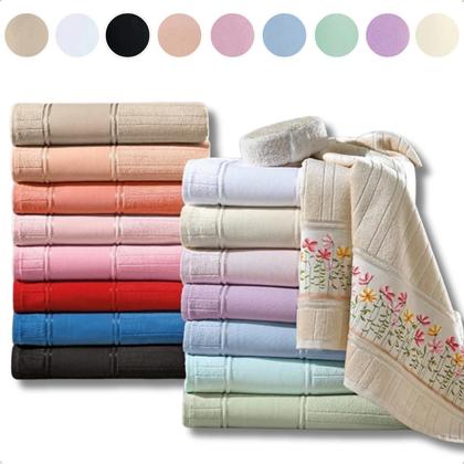 Imagem de Toalha de Lavabo Social Banheiro Toque Aveludado Macia Grossa