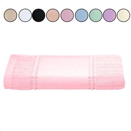 Imagem de Toalha de Lavabo Social Banheiro Toque Aveludado Macia Grossa