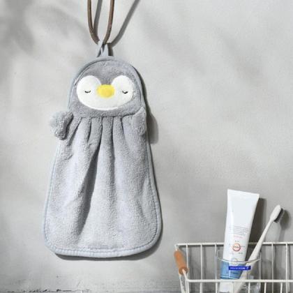 Imagem de Toalha De Mão De Bichinhos Lã Coral Absorvente Infantil Bebê