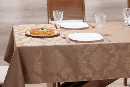 Imagem de Toalha de mesa  10 lugares em tecido jacquard - excelente qualidade e acabamento - mtm enxovais