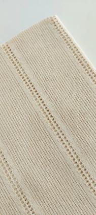 Imagem de Toalha de mesa 10 lugares retangular cru vazada tecida no tear mineiro