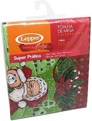 Imagem de Toalha de Mesa 6 Lugares POP Retangular Natal 1,40m x 2,20m