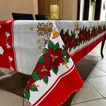 Imagem de Toalha De Mesa 6 Lugares Retangular 6 Cadeiras 2,15m X 1,45m