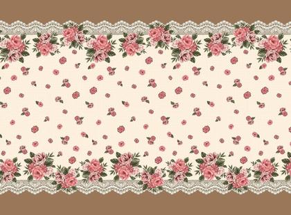 Imagem de Toalha De Mesa 6 Lugares Retangular Rústica Luxo 1,40x2,10m