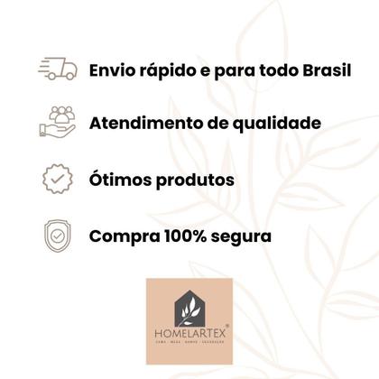 Imagem de Toalha De Mesa 6 Lugares Retangular Rústica Luxo 1,40x2,10m