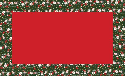 Imagem de Toalha De Mesa 6 Lugares Tecido Oxford  Natal Papai Noel  Fundo Verde e Vermelho hoho - 220x140cm
