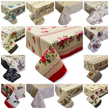 Imagem de Toalha de Mesa 8 Lugares Kit com 3 Peças 2,50x1,45 Sortidas