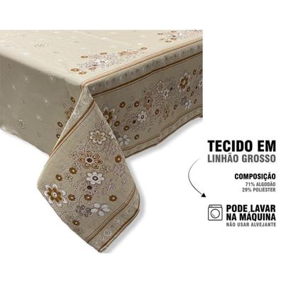 Imagem de Toalha de Mesa 8 Lugares Kit com 3 Peças 2,50x1,45 Sortidas
