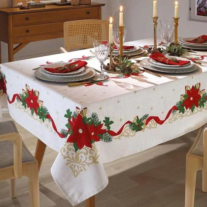 Imagem de Toalha de Mesa Athenas Estampado 1,40M X 1,40M - 4 Lugares