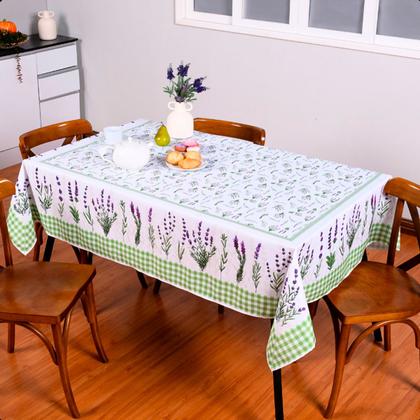 Imagem de Toalha de Mesa Botanical para 8 Lugares Quadrada 2,50x1,50m Microfibra