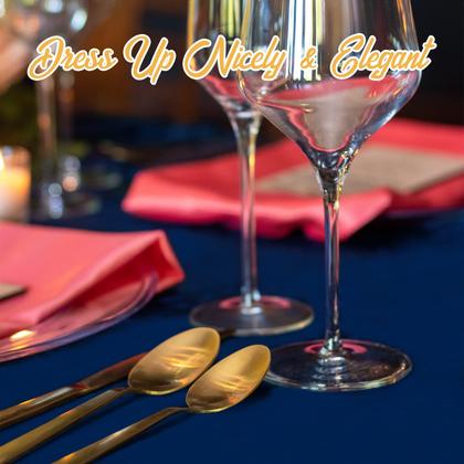 Imagem de Toalha de mesa BRILLMAX azul marinho redonda 305 cm, poliéster, pacote com 6