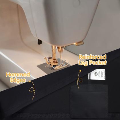 Imagem de Toalha de mesa BRILLMAX com elastano ajustado de 6 pés preta (pacote com 6)