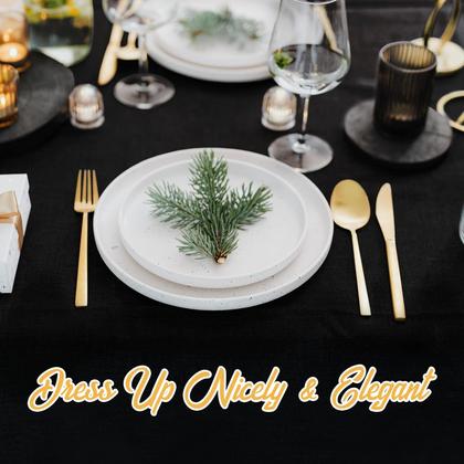 Imagem de Toalha de mesa BRILLMAX com elastano ajustado de 6 pés preta (pacote com 6)