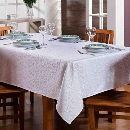 Imagem de Toalha de Mesa Damasco 2,20 x 2,20 Des 001 Branco Niazitex