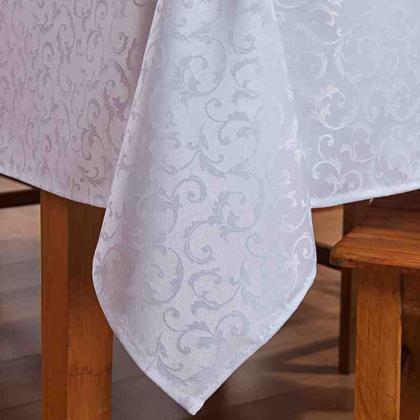 Imagem de Toalha de Mesa Damasco 2,20 x 2,20 Des 001 Branco Niazitex