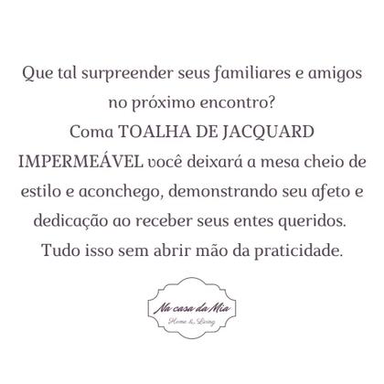 Imagem de Toalha de Mesa de Natal Retangular 6 Lugares Impermeável 1,40X2,10M Vermelha