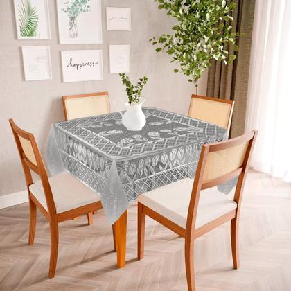 Imagem de Toalha De Mesa De Renda Quadrada 4 Lugares Coqueiro 1,60x1,60