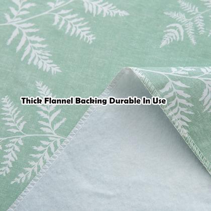 Imagem de Toalha de mesa de vinil Pioggia com forro de flanela, impermeável, à prova de óleo, resistente a manchas, capa de mesa limpa e fácil de cuidar para ambientes internos e externos