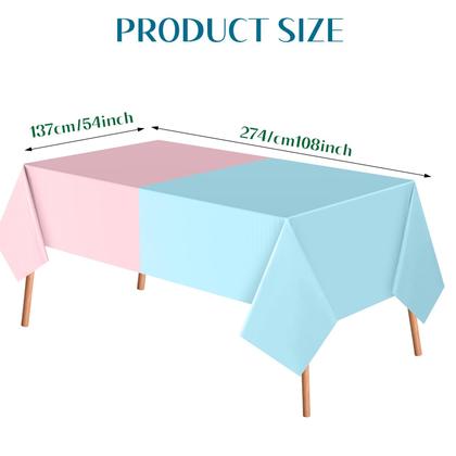 Imagem de Toalha de mesa descartável Peryiter Gender Reveal 137x274cm 6 unidades