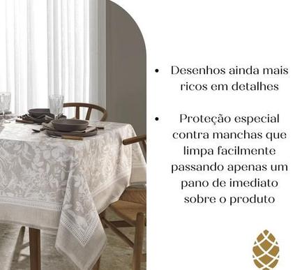 Imagem de Toalha De Mesa Dohler 8 Lugares 160x270 Renova Retangular