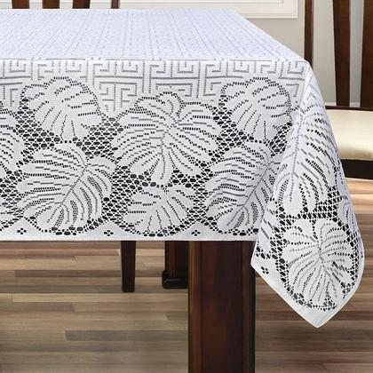 Imagem de Toalha de Mesa em Renda de Costela de Adão Quadrado 1,60x1,60m Branco