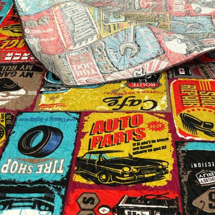 Imagem de Toalha De Mesa Estampada Retangular Vintage Retro