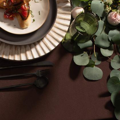 Imagem de Toalha de mesa Gee Di Moda Retangular 152x259cm Chocolate