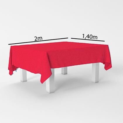 Imagem de Toalha de mesa GRANDE 2x1m TNT Vermelho decoração festa