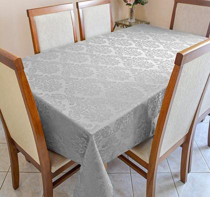 Imagem de Toalha de Mesa Jacquard 06 Lug Cozinha Retangular Tecido