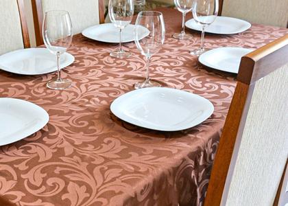 Imagem de Toalha de Mesa Jacquard 06 Lug Cozinha Retangular Tecido