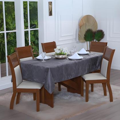 Imagem de Toalha De Mesa Jacquard 10 Lugares Retangular Tecido Detalhe