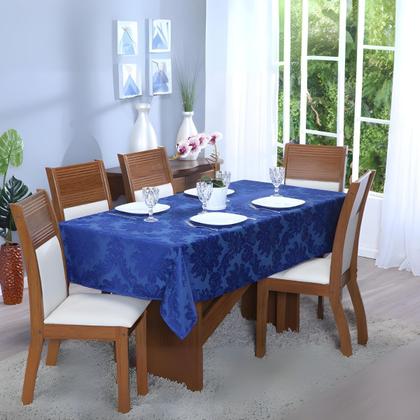 Imagem de Toalha De Mesa Jacquard 8 Lugares Retangular TecidoDetalhado