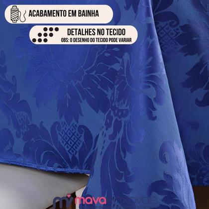 Imagem de Toalha De Mesa Jacquard 8 Lugares Retangular TecidoDetalhado