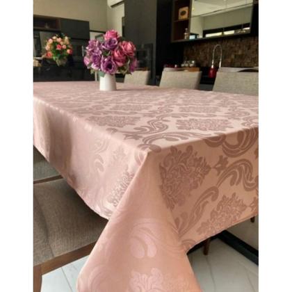 Imagem de Toalha de mesa jacquard retangular 8 lugares jacard 2,50 x 1,40