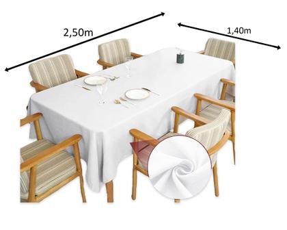 Imagem de Toalha de mesa Linho Rustico para 8 lugares 1,40 x 2,50m