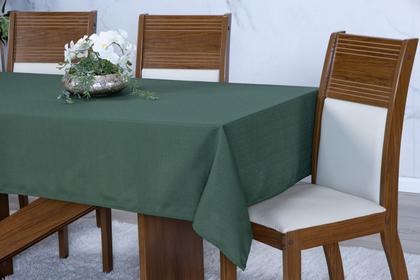 Imagem de Toalha De Mesa Luxo 6 Lugares Linho Rústico E Minimalista
