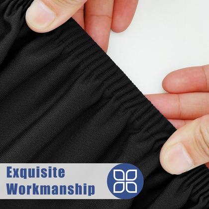 Imagem de Toalha de mesa Moosfor Round Spandex impermeável para mesa de 57-68 polegadas