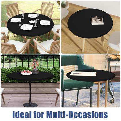 Imagem de Toalha de mesa Moosfor Round Spandex impermeável para mesa de 57-68 polegadas