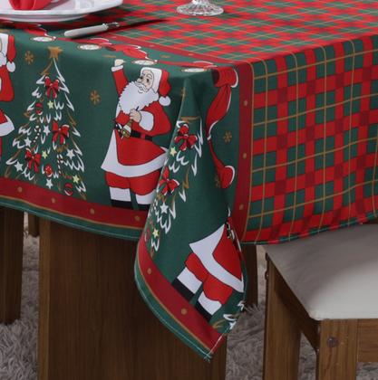 Imagem de Toalha de mesa natal 8 lugares 1,4m x 2,8m Retangular Oxford