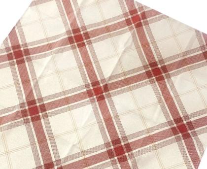 Imagem de Toalha de Mesa Natal 8 Lugares 160x240cm Celebra Xadrez Vermelho Natal Dohler