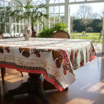Imagem de Toalha de Mesa Natal Retangular Para 6 Cadeiras