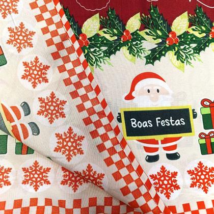 Imagem de Toalha de Mesa Natalina 4, 6, 8, 10, 12, 14 Lugares Oxford Decoração de Natal