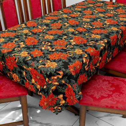 Imagem de Toalha de Mesa Natalina 4 Lugares 1,50m x 1,40m Oxford Estampado