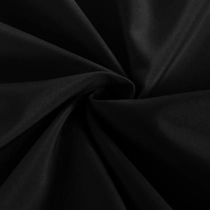 Imagem de Toalha de mesa Obstal preta impermeável de poliéster retangular de 6 pés