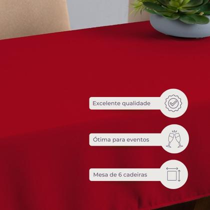 Imagem de Toalha De Mesa Para 6 Lugares 1 Peça Tecido Oxford Basica