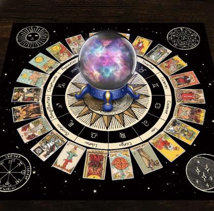 Imagem de Toalha De Mesa Para Tarô Pano P/ Altar Esotérico Decoração12
